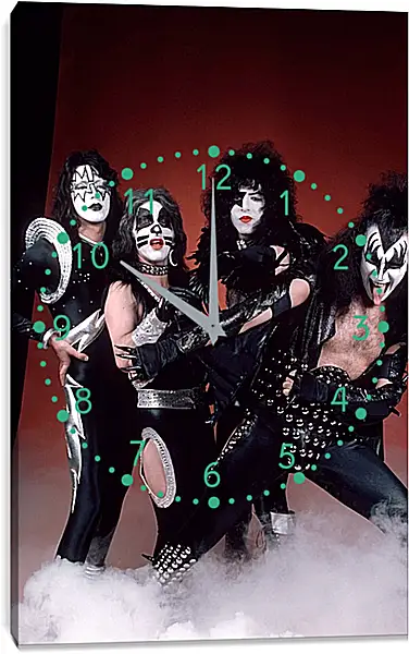 Часы картина - Кисс. Kiss Часы картина - Кисс. Kiss