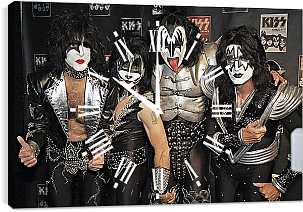 Часы картина - Кисс. Kiss Часы картина - Кисс. Kiss