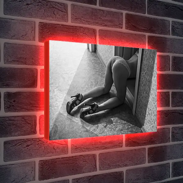 Лайтбокс световая панель - Девушка на коленях Лайтбокс световая панель - Девушка на коленях