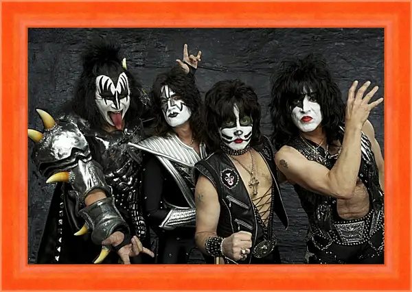 Картина в раме - Кисс. Kiss Картина в раме - Кисс. Kiss