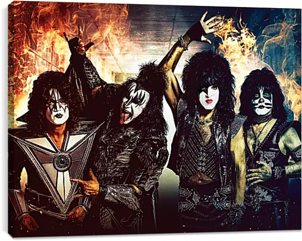 Постер на подрамнике - Кисс. Kiss Постер на подрамнике - Кисс. Kiss