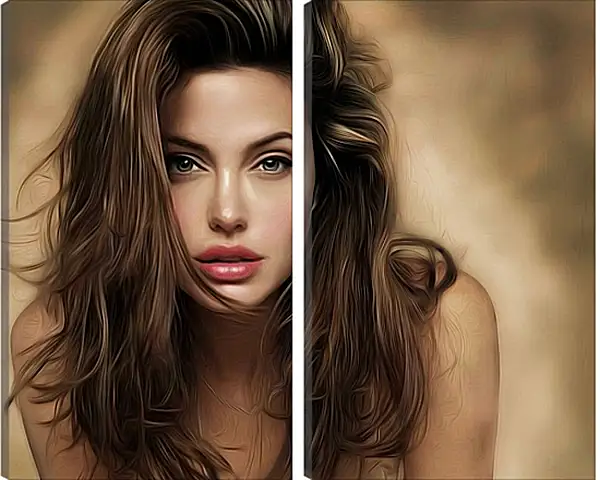 Модульная картина - Angelina Jolie - Анжелина Джоли Модульная картина - Angelina Jolie - Анжелина Джоли