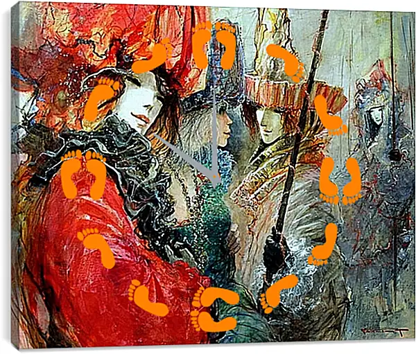 Часы картина - Карнавал. Эротика Часы картина - Карнавал. Эротика