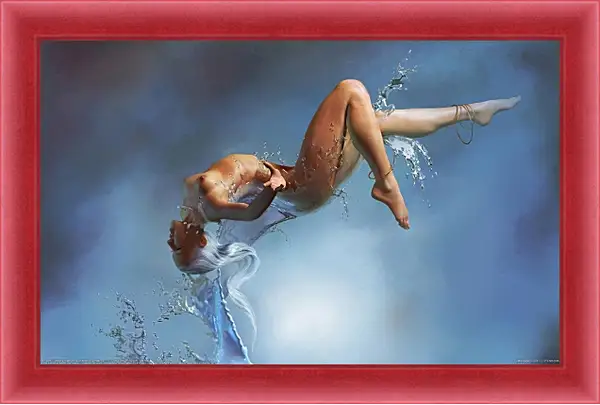 Картина в раме - В брызгах воды. Эротика Картина в раме - В брызгах воды. Эротика