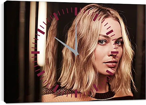 Часы картина - Марго Робби. Margot Robbie Часы картина - Марго Робби. Margot Robbie