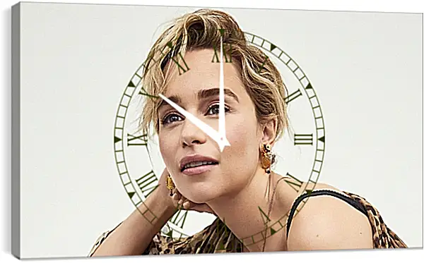 Часы картина - Эмилия Кларк. Emilia Clarke Часы картина - Эмилия Кларк. Emilia Clarke