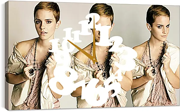 Часы картина - Эмма Уотсон. Emma Watson Часы картина - Эмма Уотсон. Emma Watson