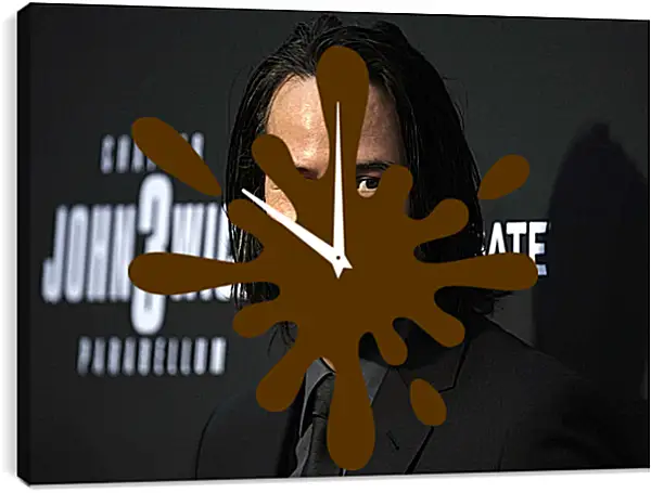 Часы картина - Киану Ривз. Keanu Reeves Часы картина - Киану Ривз. Keanu Reeves