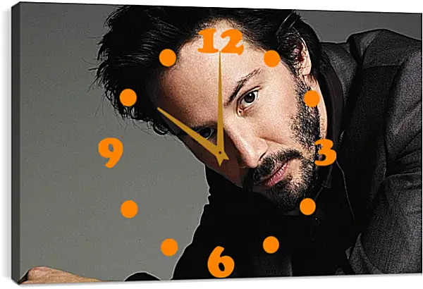 Часы картина - Киану Ривз. Keanu Reeves Часы картина - Киану Ривз. Keanu Reeves