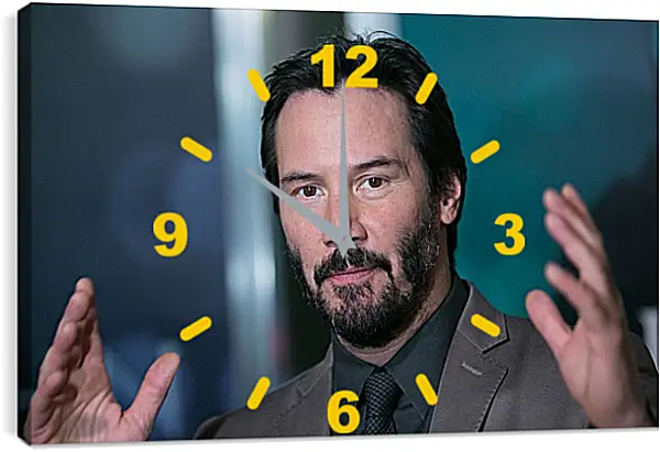 Часы картина - Киану Ривз. Keanu Reeves Часы картина - Киану Ривз. Keanu Reeves