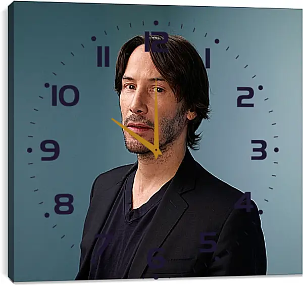 Часы картина - Киану Ривз. Keanu Reeves Часы картина - Киану Ривз. Keanu Reeves