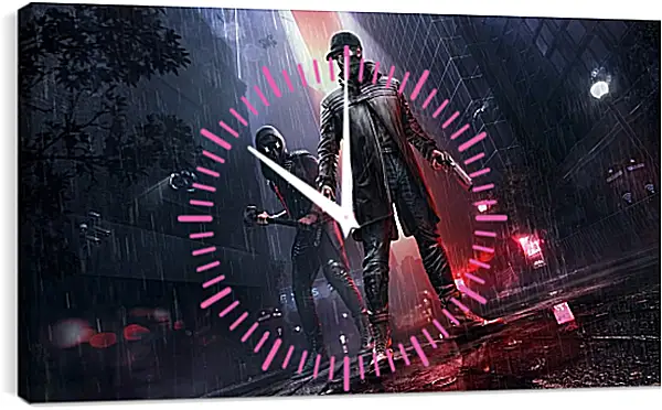 Часы картина - Watch Dogs Legion Часы картина - Watch Dogs Legion