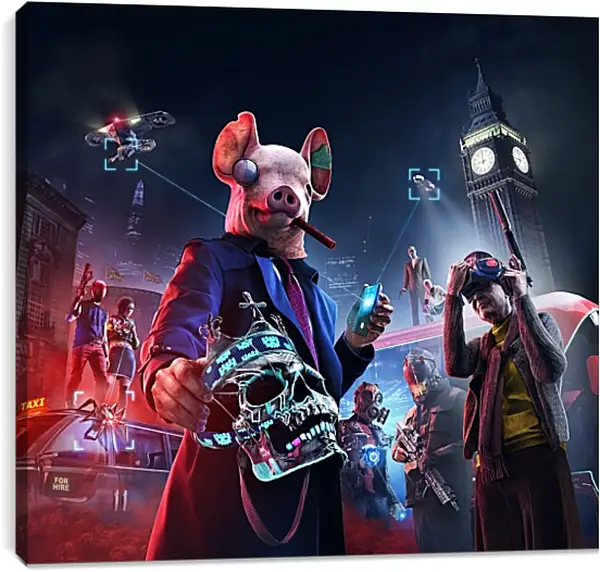 Постер на подрамнике - Watch Dogs Legion Постер на подрамнике - Watch Dogs Legion