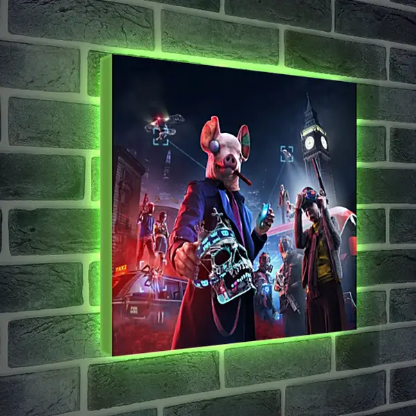 Лайтбокс световая панель - Watch Dogs Legion Лайтбокс световая панель - Watch Dogs Legion