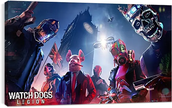 Постер на подрамнике - Watch Dogs Legion Постер на подрамнике - Watch Dogs Legion