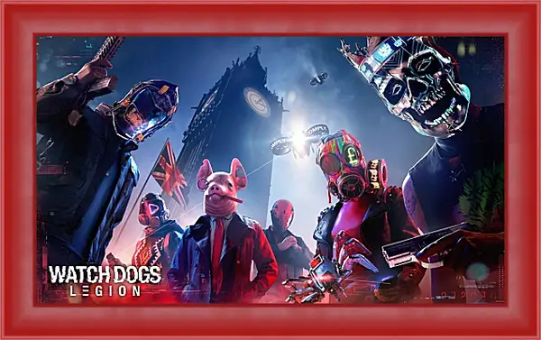 Картина в раме - Watch Dogs Legion Картина в раме - Watch Dogs Legion