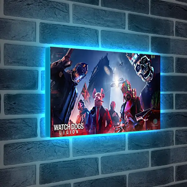 Лайтбокс световая панель - Watch Dogs Legion Лайтбокс световая панель - Watch Dogs Legion