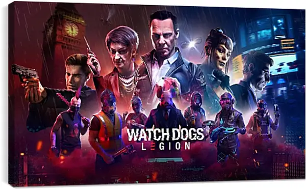 Постер на подрамнике - Watch Dogs Legion Постер на подрамнике - Watch Dogs Legion