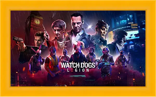 Картина в раме - Watch Dogs Legion Картина в раме - Watch Dogs Legion