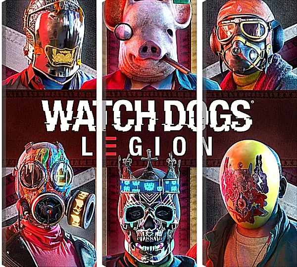 Модульная картина - Watch Dogs Legion Модульная картина - Watch Dogs Legion