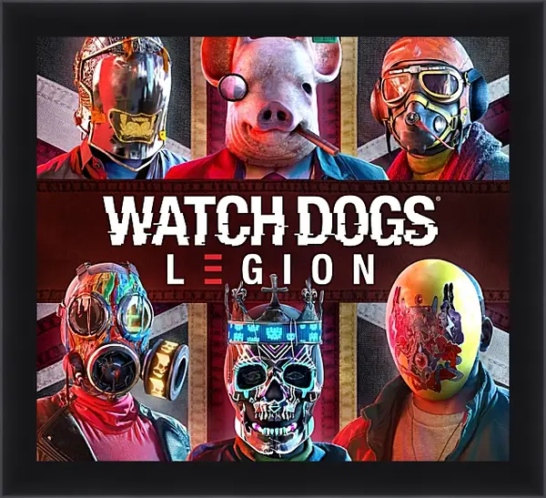 Картина в раме - Watch Dogs Legion Картина в раме - Watch Dogs Legion
