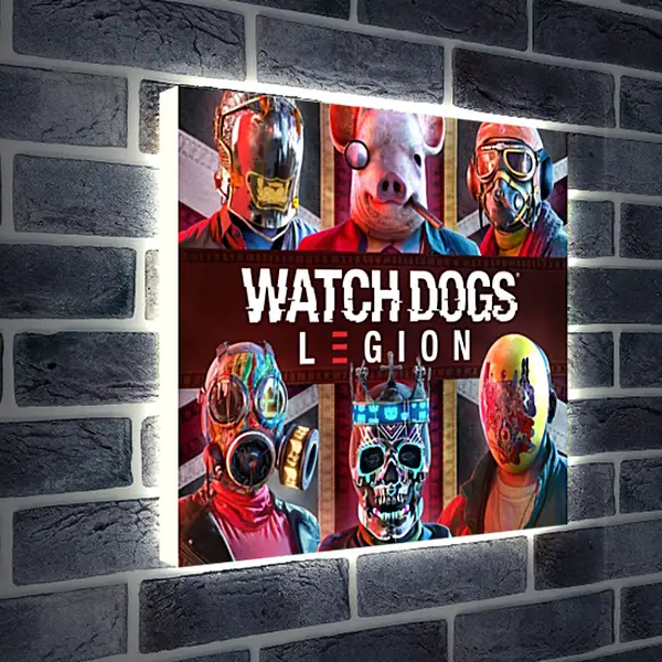 Лайтбокс световая панель - Watch Dogs Legion Лайтбокс световая панель - Watch Dogs Legion
