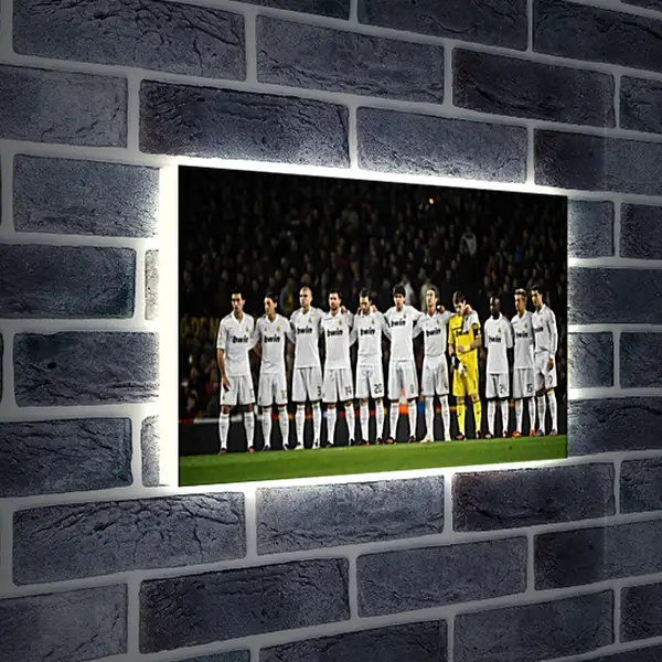 Лайтбокс световая панель - ФК Реал Мадрид. FC Real Madrid Лайтбокс световая панель - ФК Реал Мадрид. FC Real Madrid