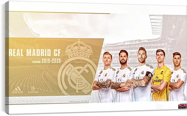 Постер на подрамнике - ФК Реал Мадрид. FC Real Madrid Постер на подрамнике - ФК Реал Мадрид. FC Real Madrid