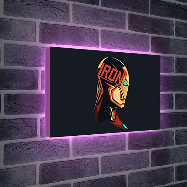 Лайтбокс световая панель - Железный человек. Iron Man Лайтбокс световая панель - Железный человек. Iron Man