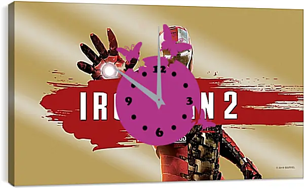 Часы картина - Железный человек. Iron Man Часы картина - Железный человек. Iron Man