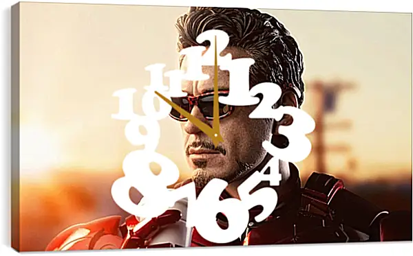 Часы картина - Железный человек. Iron Man Часы картина - Железный человек. Iron Man