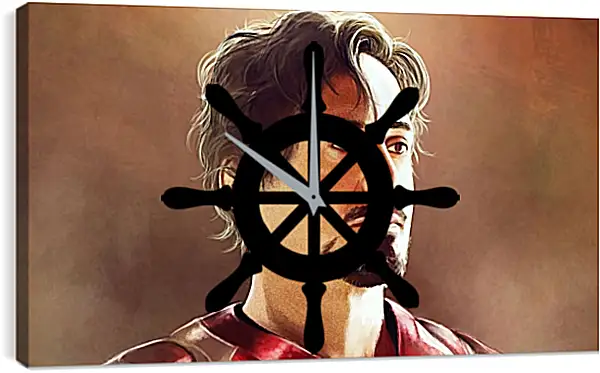 Часы картина - Железный человек. Iron Man Часы картина - Железный человек. Iron Man