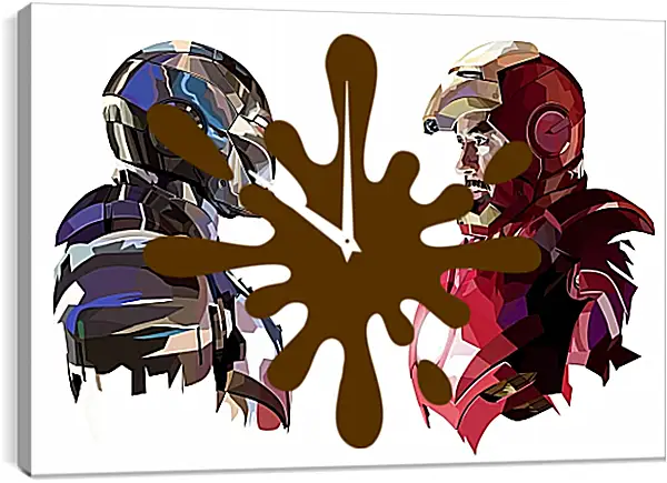 Часы картина - Железный человек. Iron Man Часы картина - Железный человек. Iron Man