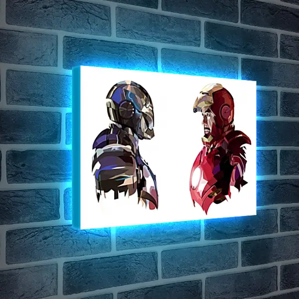 Лайтбокс световая панель - Железный человек. Iron Man Лайтбокс световая панель - Железный человек. Iron Man