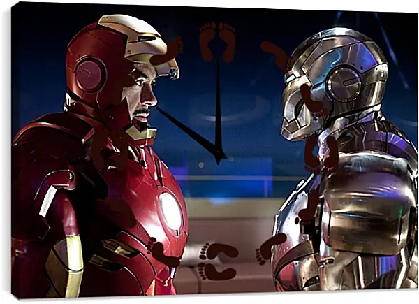 Часы картина - Железный человек. Iron Man Часы картина - Железный человек. Iron Man