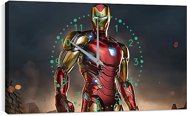 Часы картина - Железный человек. Iron Man Часы картина - Железный человек. Iron Man