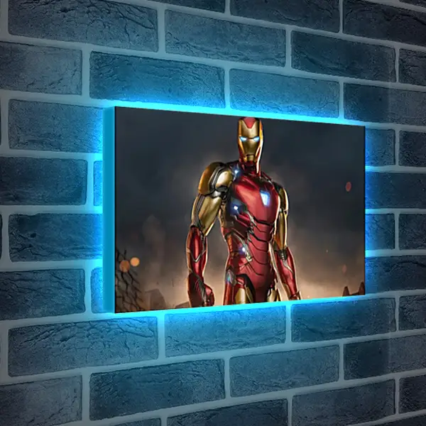 Лайтбокс световая панель - Железный человек. Iron Man Лайтбокс световая панель - Железный человек. Iron Man