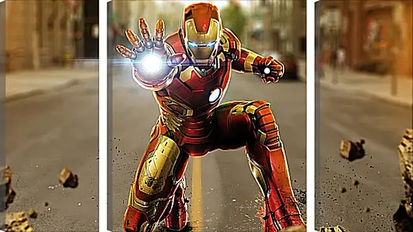 Модульная картина - Железный человек. Iron Man Модульная картина - Железный человек. Iron Man
