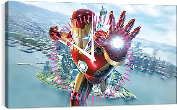 Часы картина - Железный человек. Iron Man Часы картина - Железный человек. Iron Man