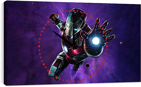 Часы картина - Железный человек. Iron Man Часы картина - Железный человек. Iron Man