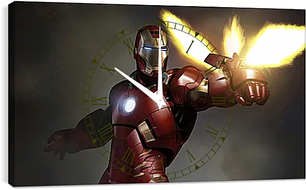 Часы картина - Железный человек. Iron Man Часы картина - Железный человек. Iron Man