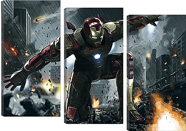 Модульная картина - Железный человек. Iron Man Модульная картина - Железный человек. Iron Man