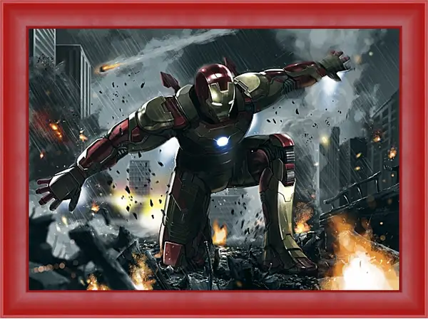 Картина в раме - Железный человек. Iron Man Картина в раме - Железный человек. Iron Man