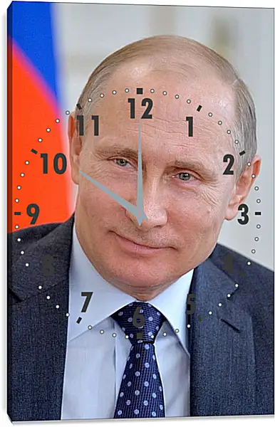 Часы картина - Владимир Владимирович Путин Часы картина - Владимир Владимирович Путин