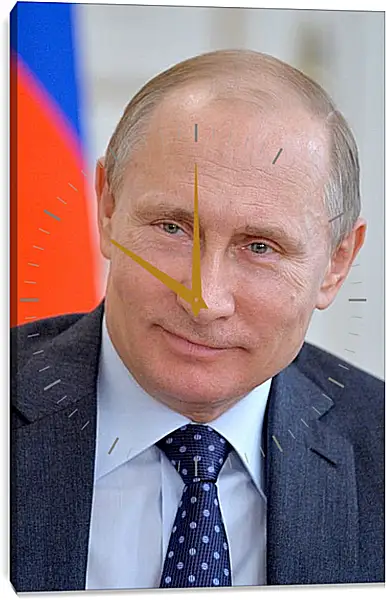 Часы картина - Владимир Владимирович Путин Часы картина - Владимир Владимирович Путин