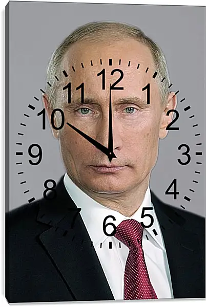 Часы картина - Владимир Владимирович Путин Часы картина - Владимир Владимирович Путин