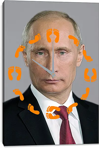 Часы картина - Владимир Владимирович Путин Часы картина - Владимир Владимирович Путин