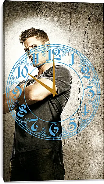 Часы картина - Дженсен Эклс. Jensen Ackles Часы картина - Дженсен Эклс. Jensen Ackles