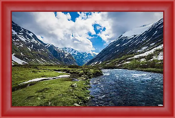 Картина в раме - Горная река Картина в раме - Горная река