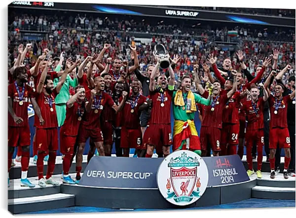Постер на подрамнике - Победа в суперкубке. Ливерпуль. Liverpool Постер на подрамнике - Победа в суперкубке. Ливерпуль. Liverpool